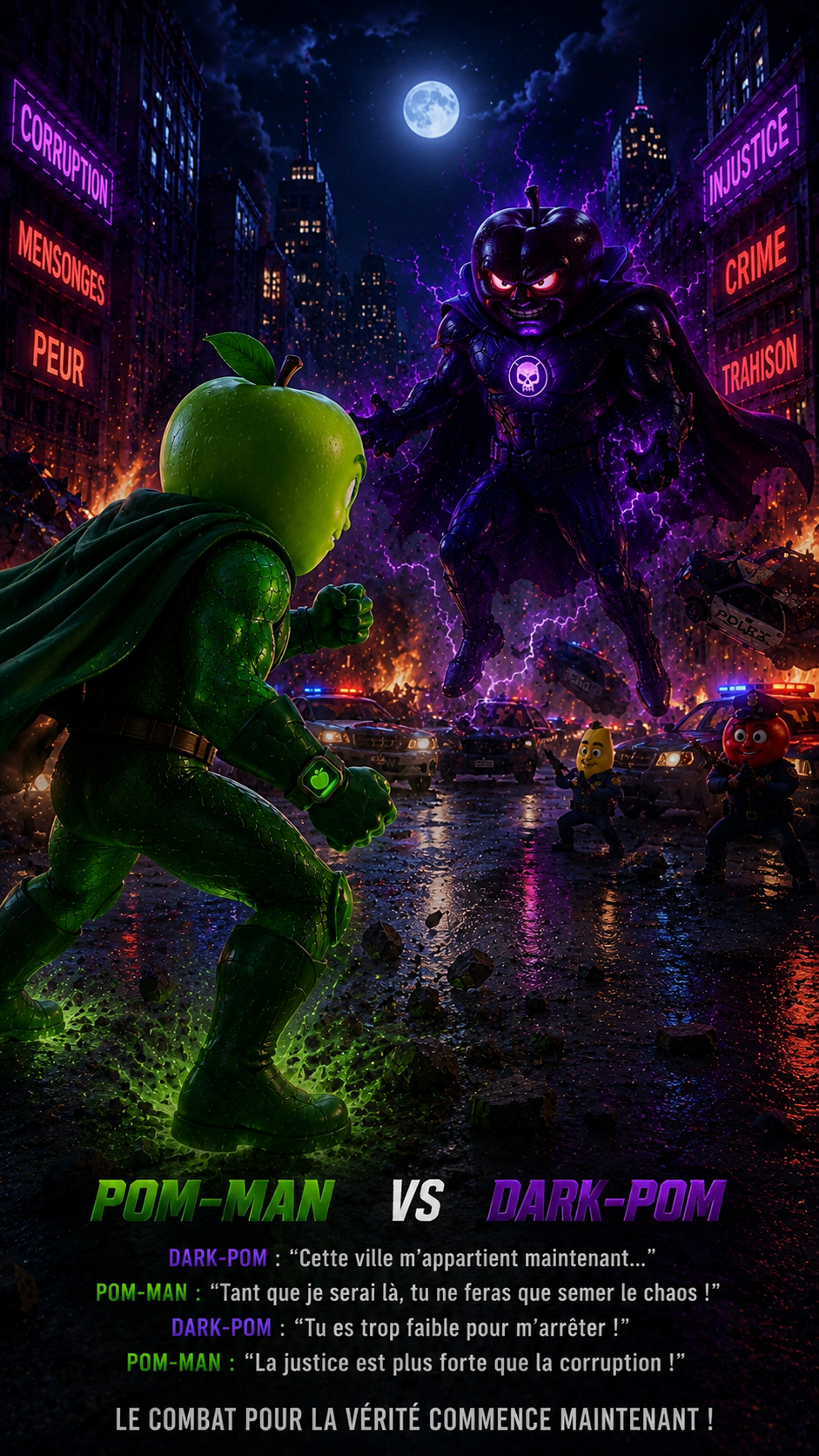 Pom-Man contre Dark-Pom
