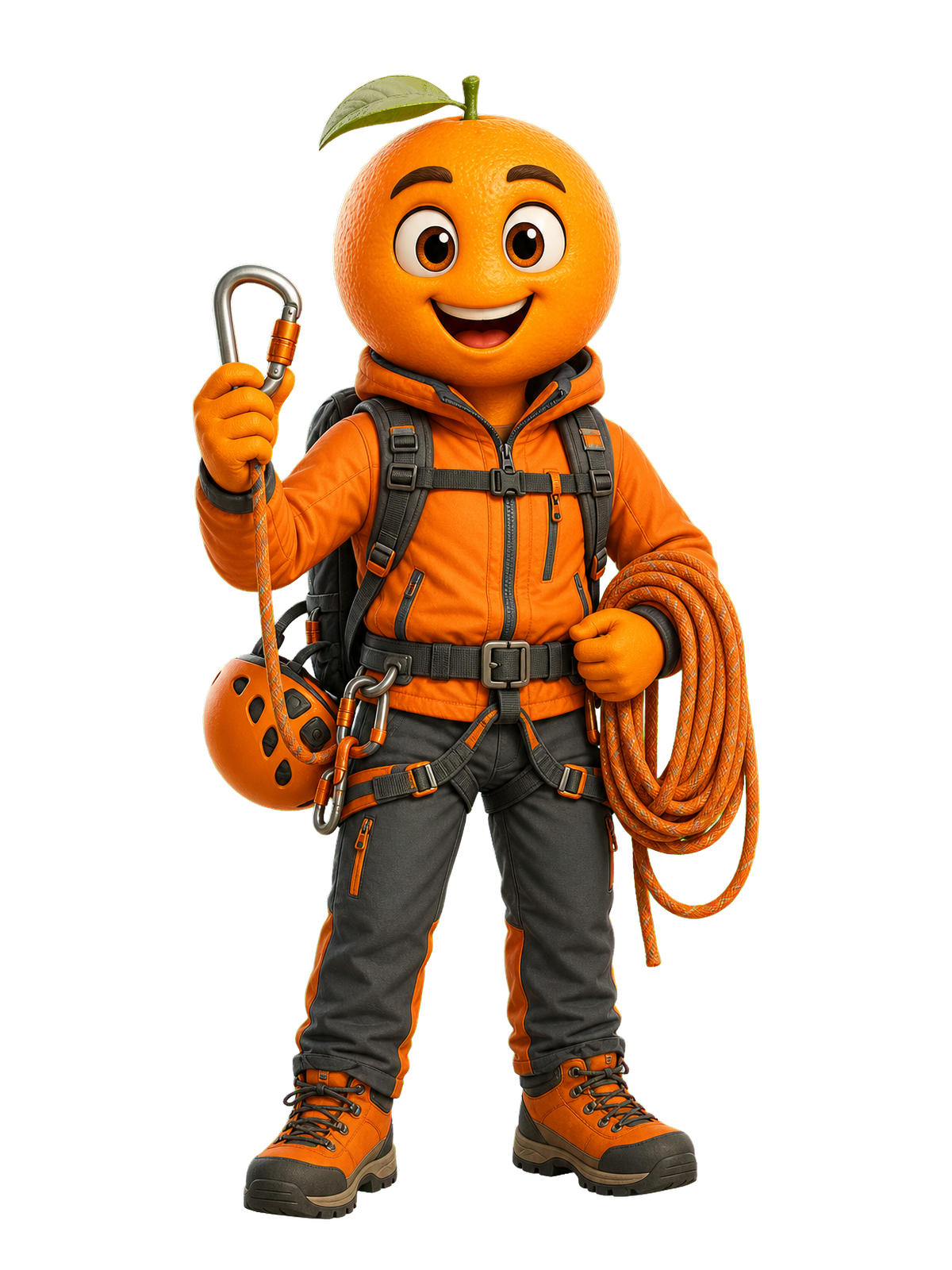 Orange alpiniste