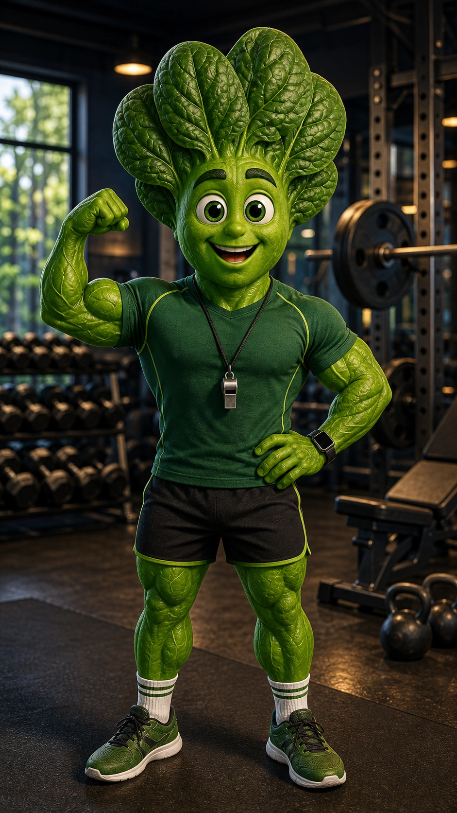 Modèle transformation avec héros sportif